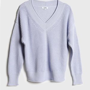525 Baby Blue Shaker Knit Sweater